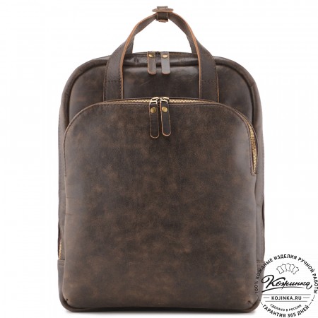  Кожаный рюкзак "Артур" (коричневая наппа) 